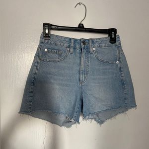 GARAGE denim high waisted shorts